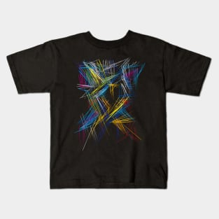 Abstract Color Scifi Pattern Kids T-Shirt